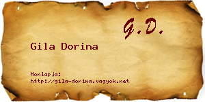 Gila Dorina névjegykártya